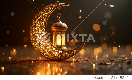 lantern moon kareem islamic background 121549294