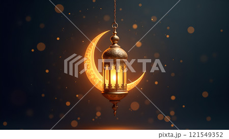 lantern moon kareem islamic background 121549352