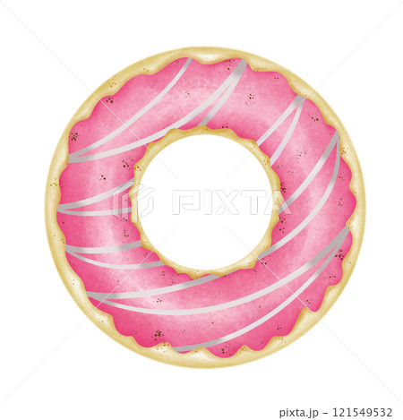 donut isolated on white background 121549532