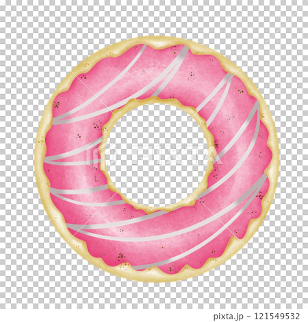 donut isolated on white background 121549532