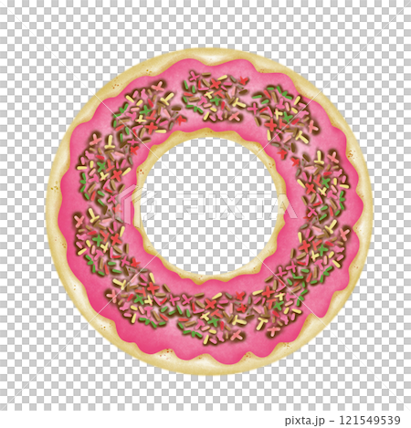 donut or donut with sprinkles donut or donut with sprinkles 121549539