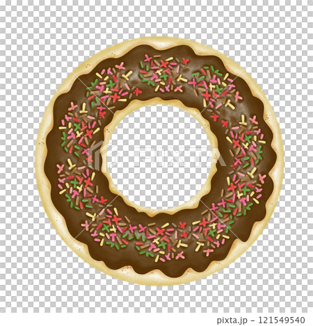 donut or donut with concept on a background 121549540