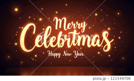merry christmas new year text 121549706