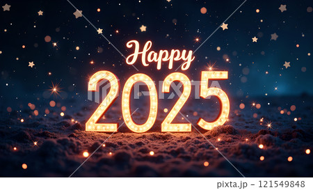 happy new year text on dark background happy new year text on dark background 121549848