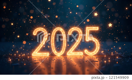 happy new year text on dark background happy new year text on dark background 121549909