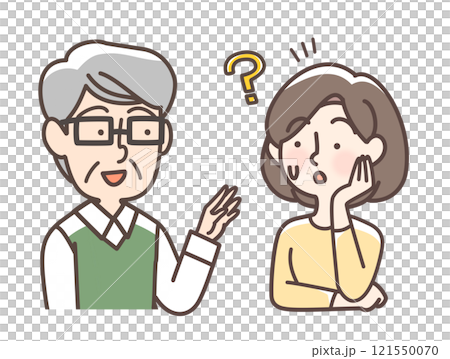 一位老人的談話顯示出癡呆症症狀 121550070