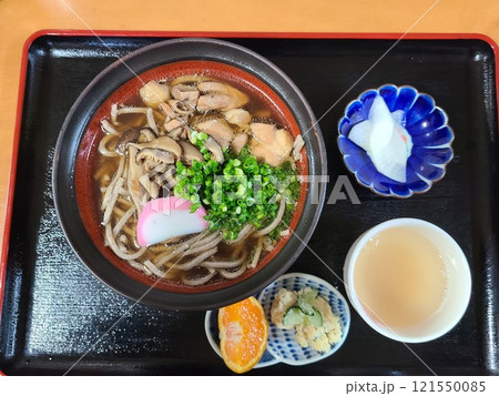 地鶏そば　素材　背景 121550085