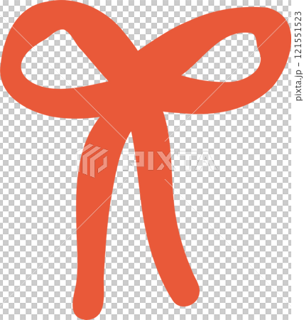 Cute Retro Valentine Bow in red 121551523