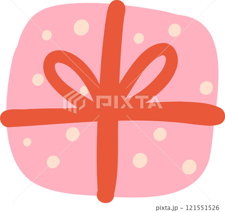retro valentine gift present box dot pattern 121551526