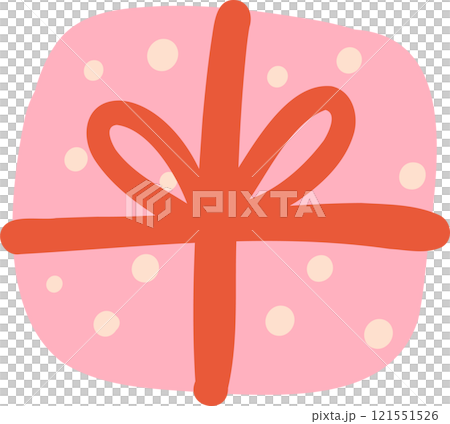 retro valentine gift present box dot pattern 121551526