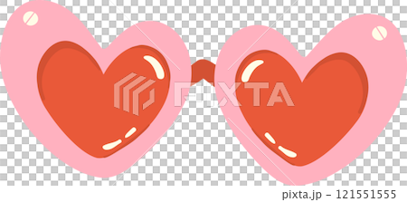 Cute Retro Heart shape Glasses 121551555
