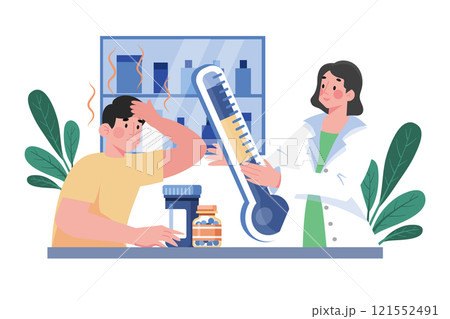 A Nurse Administers Medication To Patients 121552491