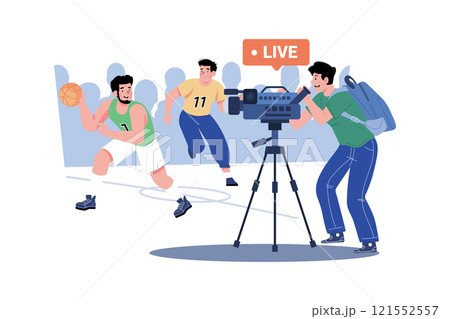 Sports Videographer Films Games And Highlights 121552557