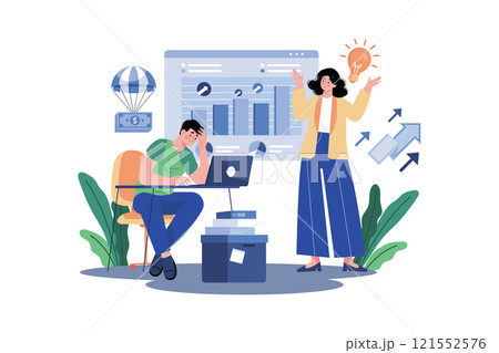 Consultant Advises Company On Improving Efficiency 121552576