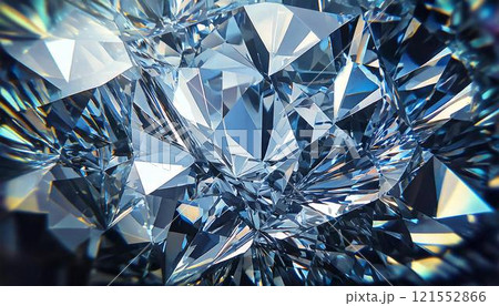 クリスタルダイヤモンドの背景テクスチャ クリスタルダイヤモンドの背景テクスチャ 121552866