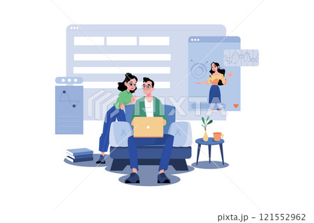 People Watching Online Analytics 121552962