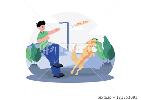 Dogs And Owners In The Park 121553093