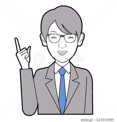 説明する男性 121553905