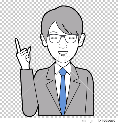 説明する男性 121553905