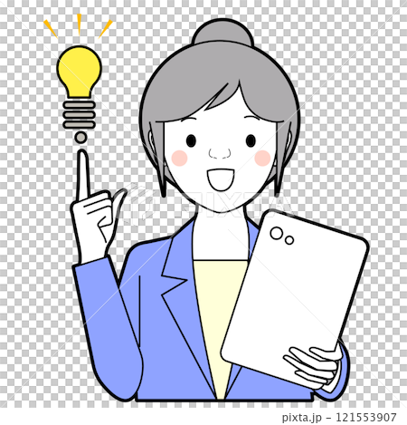アドバイスや説明をする女性 アドバイスや説明をする女性 121553907