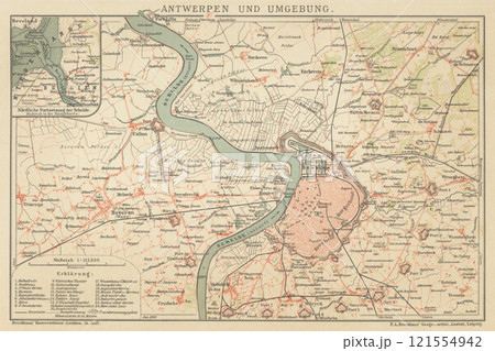20世紀初頭 世界地図 ベルギー アントウェルペン 20世紀初頭 世界地図 ベルギー アントウェルペン 121554942