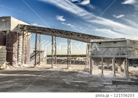 Part of a small cement factory 121556203