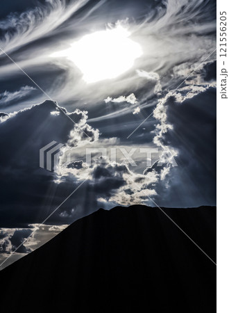 Mountain against the sky Mountain against the sky 121556205