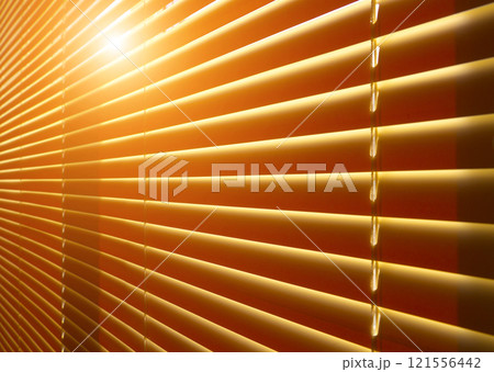 Venetian blinds closeup Venetian blinds closeup 121556442
