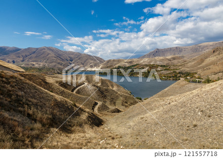 Shamb reservoir on the Vorotan river in Syunik region, Armenia Shamb reservoir on the Vorotan river in Syunik region, Armenia 121557718