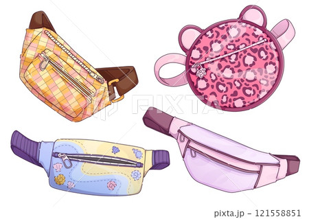 Fanny pack collection with various designs Fanny pack collection with various designs 121558851