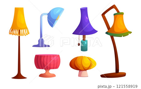 Table and floor lamp interior collection 121558919