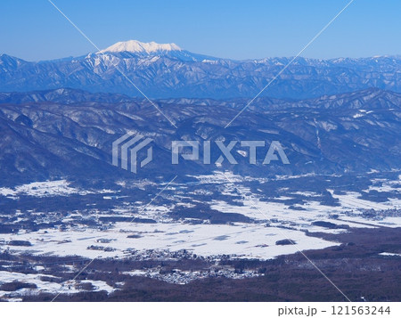 八ヶ岳・編笠山冬の御岳冬の御岳 八ヶ岳・編笠山冬の御岳冬の御岳 121563244