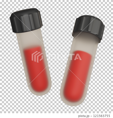 blood sample flask 3D icon 121563755