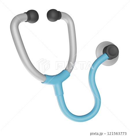 stethoscope simple 3D icon illustration stethoscope simple 3D icon illustration 121563773