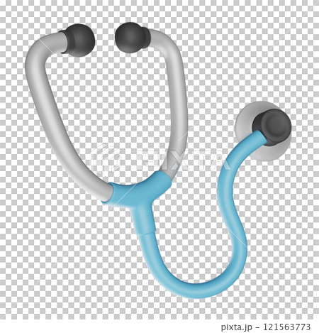 stethoscope simple 3D icon illustration stethoscope simple 3D icon illustration 121563773