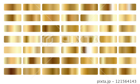 Golden gradients set. Metallic gold gradients. Elegant gold gradients collection Golden gradients set. Metallic gold gradients. Elegant gold gradients collection 121564143