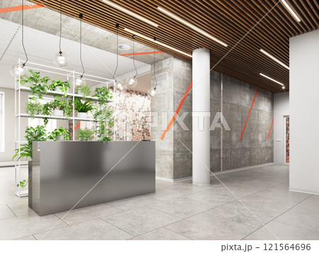 Modern office reception area Modern office reception area 121564696