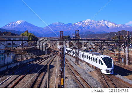 日光市 東武日光駅から下今市駅へ向かうスペーシアX 日光市 東武日光駅から下今市駅へ向かうスペーシアX 121564721
