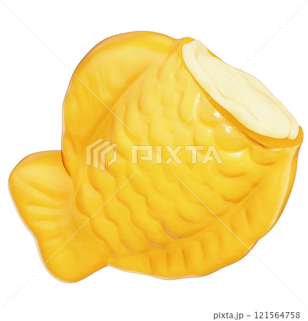 Taiyaki with black bean filling Clipart , Japanese Fish-Shaped Pastry , Korean street food Bungeoppang On transparent background , 3D Rendering Taiyaki with black bean filling Clipart , Japanese Fish-Shaped Pastry , Korean street food Bungeoppang On transparent background , 3D Rendering 121564758