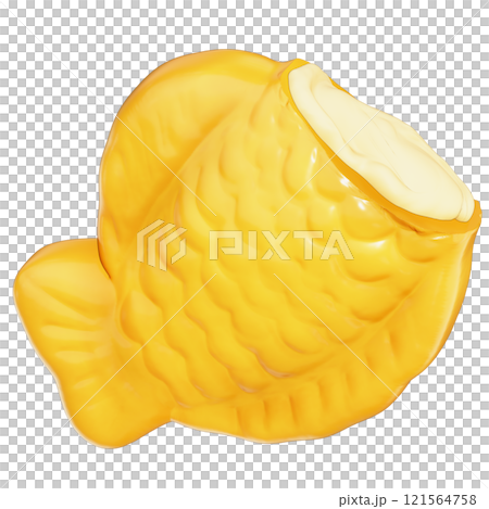 Taiyaki with black bean filling Clipart , Japanese Fish-Shaped Pastry , Korean street food Bungeoppang On transparent background , 3D Rendering Taiyaki with black bean filling Clipart , Japanese Fish-Shaped Pastry , Korean street food Bungeoppang On transparent background , 3D Rendering 121564758