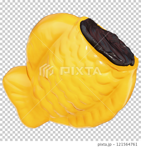 Taiyaki with black bean filling Clipart , Japanese Fish-Shaped Pastry , Korean street food Bungeoppang On transparent background , 3D Rendering Taiyaki with black bean filling Clipart , Japanese Fish-Shaped Pastry , Korean street food Bungeoppang On transparent background , 3D Rendering 121564761