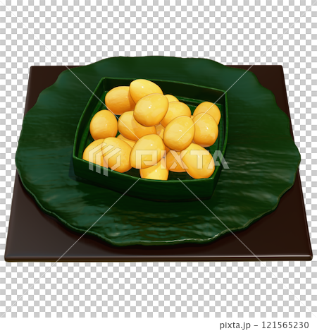 Thai Dessert , Thong Yod Clipart On transparent background , 3D Rendering 121565230