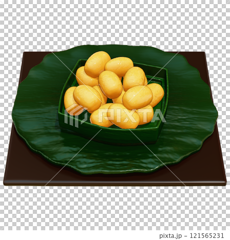 Thai Dessert , Med Kanoon Clipart On transparent background , 3D Rendering Thai Dessert , Med Kanoon Clipart On transparent background , 3D Rendering 121565231