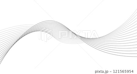 ビジネスやテクノロジー関連のデザインで使える、未来的な曲線背景素材 ビジネスやテクノロジー関連のデザインで使える、未来的な曲線背景素材 121565954
