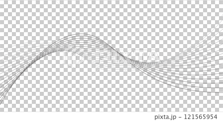 ビジネスやテクノロジー関連のデザインで使える、未来的な曲線背景素材 ビジネスやテクノロジー関連のデザインで使える、未来的な曲線背景素材 121565954