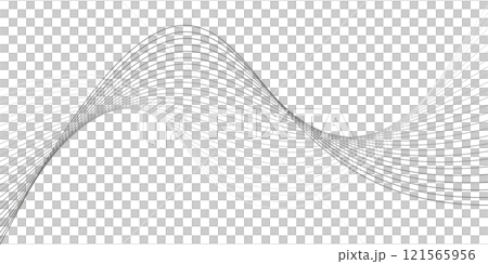 ビジネスやテクノロジー関連のデザインで使える、未来的な曲線背景素材 ビジネスやテクノロジー関連のデザインで使える、未来的な曲線背景素材 121565956