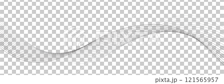 ビジネスやテクノロジー関連のデザインで使える、未来的な曲線背景素材 121565957