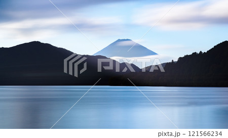 Long-Exposure of Lake Ashi and Mt. Fuji 121566234