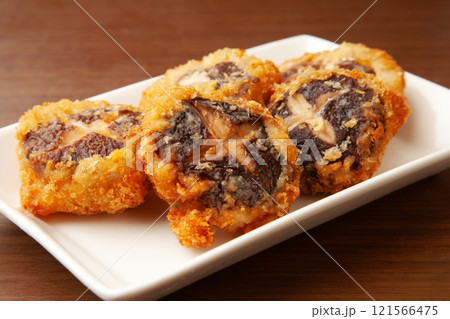 椎茸の肉詰めフライ 椎茸の肉詰めフライ 121566475