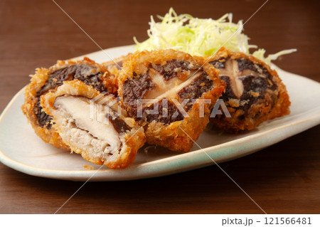 椎茸の肉詰めフライ 椎茸の肉詰めフライ 121566481